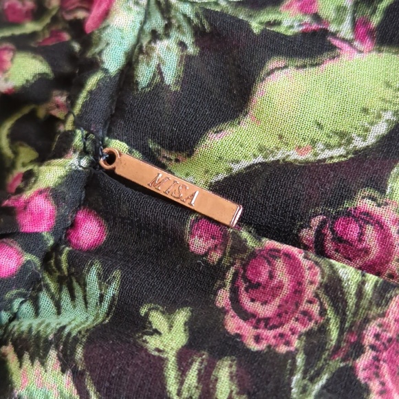 MISA Los Angeles Floral Flowy Flare Sleeve Blouse - Picture 13 of 13